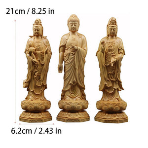 Wooden Guanyin- Ru Laifo Statue Solid wood hand carving Chinese Buddha statue Home living room, room feng shui Statue acacuss