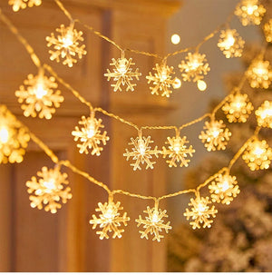Xmas Snowflake LED Light Christmas Decoration 2023 Home Hanging Garland Christmas Tree Decor Navidad Natal Xmas Gift New Year acacuss