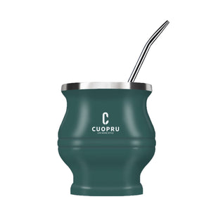 Yerba Mate Tea Cup Double-walled Mate Cup with Straw Stainless Steel Yerba Mate Set with Bombilla Yerba Mate acacuss