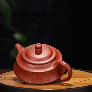 Yixing,Purple Clay Teapot,Hand-willing Dahongpao,Stone Scoop Kung,Fu Teapot Tea,Drinkwear,Suit for Dark Tea,Teaware, acacuss