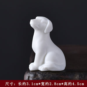 Zen Little Monk Buddhist Shami Meditation Sculpture Ceramic Figurines Tearoom Fengshui Chinese Statues for Decoration Gift acacuss
