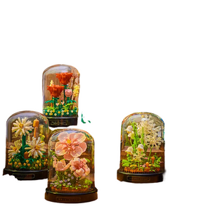 Diy Micro Flower Building Blocks Mini Bricks Particles Eternal Life Flowers Home Decoration Assembling Puzzle Toy Children Gift acacuss