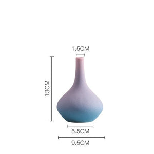 colorful flower vases acacuss