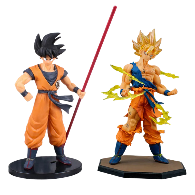 Hot Dragon Ball Son Goku Super Saiyan Anime Figure 22cm Goku DBZ Action  Figure Model Gifts Collectible Figurines for Kids