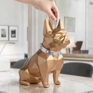 french bulldog coin bank box piggy bank figurine home decorations coin storage box holder toy child gift money box dog for kids acacuss