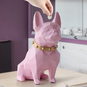 french bulldog coin bank box piggy bank figurine home decorations coin storage box holder toy child gift money box dog for kids acacuss