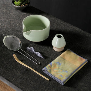 matcha tea sets tea accessories Japanese Tea tools set ceramic Tea bowl tea sets complete set Tea ceremony set Tea Spoon Scoop acacuss