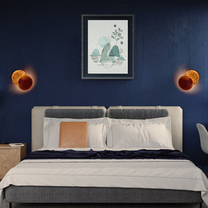 modern aisle corridor round wall lamp Bedroom Eclipse wall lighting Indoor bedside Lighting decoration Living room wall light acacuss
