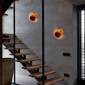modern aisle corridor round wall lamp Bedroom Eclipse wall lighting Indoor bedside Lighting decoration Living room wall light acacuss