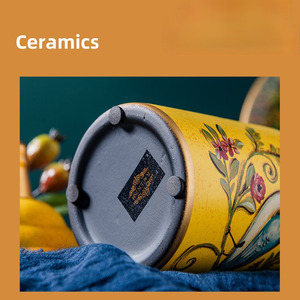 Chinesische Teedose aus Keramik, Retro-Steingut, luftdicht, Gong-Fu aus Keramik, für Süßigkeiten, Tee-Zeremonie-Zubehör - acacuss