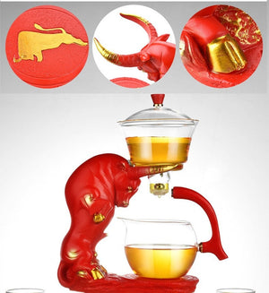 ACACUSS Loose leaf tea infuser for Herbal TEA Best tea Lover Gift | Bullish tea infuser Organic Tea Gift Box with tea strainer - ACACUSS