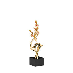 Hand Painted Light luxury enamel sika deer decorations creative living room home TV cabinet wine cabinet decorations - acacuss