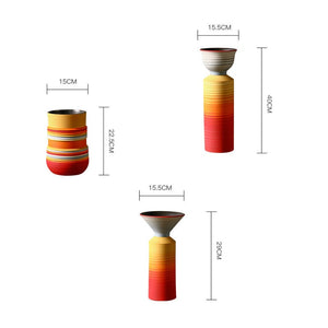 MID Century Modern Decor sculpture VASE Nordic Minimalist Decorative Ornaments Flower Arrangement - Table centerpiece housewarming Gift - ACACUSS