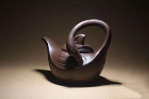Handmade Yixing teapot Elegant Xishi Purple Clay Pot Raw Ore Green Clay All Handmade - ACACUSS