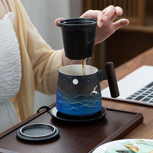 Handmade coffee cup tumbler mugs gift set - acacuss