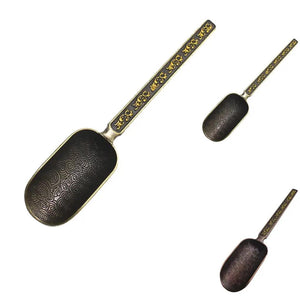 Handmade gilt bronze alloy tea spoon - ACACUSS