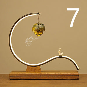 Incense Stick Holder Buddha Decoration Ceramic Burner Handmade - Creative Hanging Backflow Aromatherapy Burner Zen Living Room Home - ACACUSS