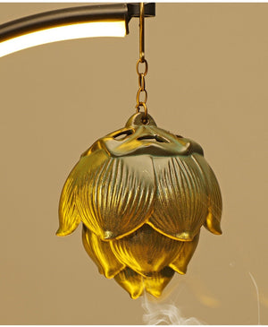 Incense Stick Holder Buddha Decoration Ceramic Burner Handmade - Creative Hanging Backflow Aromatherapy Burner Zen Living Room Home - ACACUSS