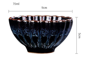 ACACUSS Jianzhan Teacup Jianyang Tianmu Glaze Inlaid Silver Oil Dripping Tea Bowl Inlaid Silver Tea Cup Whitebait Master Cup Kungfu Tea - ACACUSS