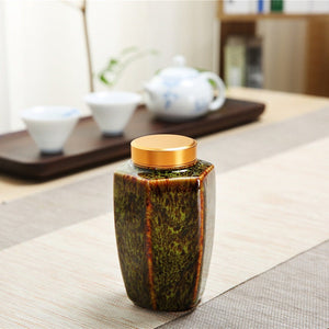 Kiln Change Ceramic Mini Sealed Saving Tea Jar - ACACUSS