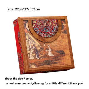 Luxurious Wooden Tea Box Organiser Pu'er Storage Boxes Tea Caddy China Kung Fu Tea Set Teaware Accessories Gift Seal Box Decoration - acacuss