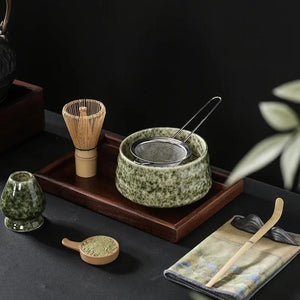 Matcha Set with Bamboo Whisk acacuss