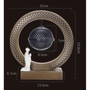 Meditation Buddha light Creative Backflow Incense Burner Ornaments - acacuss