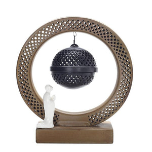 Meditation Buddha light Creative Backflow Incense Burner Ornaments - acacuss