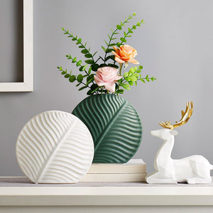Nordic Modern Home Decor Ceramic Flower Vases Decor Living Room Interior Tabletop Vase Creative Arts Accessories Decorative acacuss