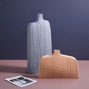 ACACUSS MID Century Modern Decor sculpture VASE Nordic Minimalist Decorative Ornaments Flower Arrangement - housewarming Gift - ACACUSS