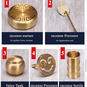 Powder Incense Burner Brass Kit - acacuss