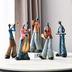 Rock Band Music Art Character Model Statue Creative Living Room Decoration Wine Cabinet Ornaments Figurine Resin Craft Supplies - acacuss