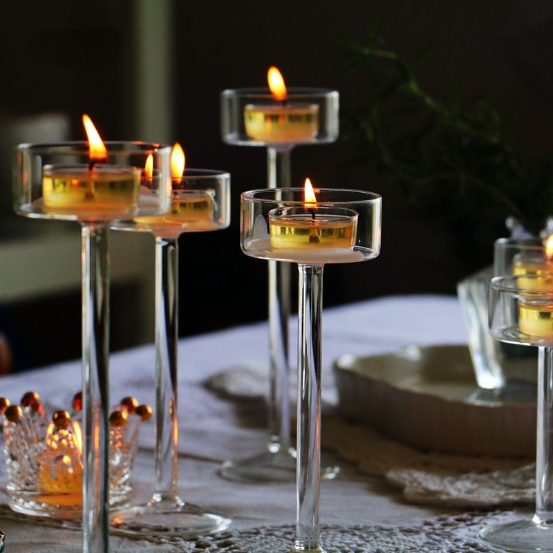 Bougies pour photophore - Ensemble à table