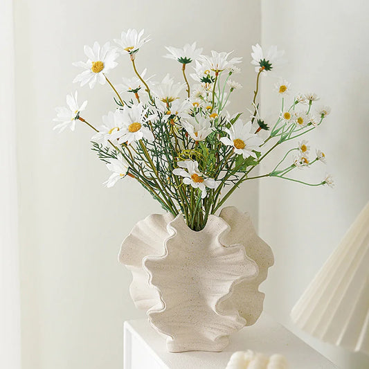 Abstract Alien Vase Nordic Flower Arrangement Art Plant Container Pampas Grass Accessories Ceramic Decor Home Decorations