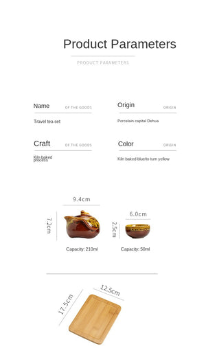 SERVICE À THÉ NOMADE GONG FU CHA 210ML - ACACUSS