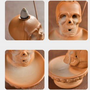 Skull Incense Burner Waterfall - acacuss