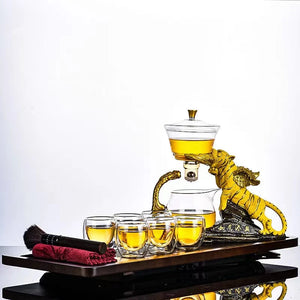 TIGER chinese tea set with Loose leaf tea infuser acacuss