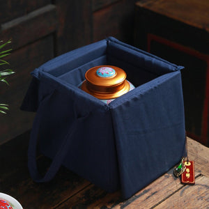 ACACUSS Tea Caddy Ceramic Enamel Large Sealed Tea Caddy Household Wake-up Tea Box Storage Moisture-proof Gift Box - ACACUSS