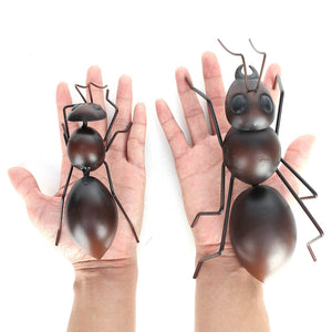 Tooarts Ant Ornaments Iron Animals Home Ornament Mini Animal Garden Micro Landscape Photography Props acacuss