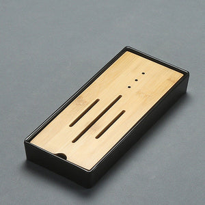 ACACUSS Bamboo tea tray square size | Tea Tray Heavy Natural Bamboo | Traditional Bamboo Wood Gongfu Tea Tray | Tea Table Tray Drainage - ACACUSS