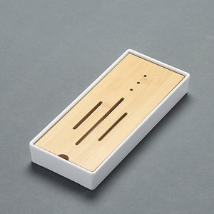 ACACUSS Bamboo tea tray square size | Tea Tray Heavy Natural Bamboo | Traditional Bamboo Wood Gongfu Tea Tray | Tea Table Tray Drainage - ACACUSS
