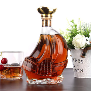 Whiskey Decanter Whiskey Bottle With lid Glass Wine Beer Containers Glass Bottle Glass Cup Home Bar Tools Decoration acacuss