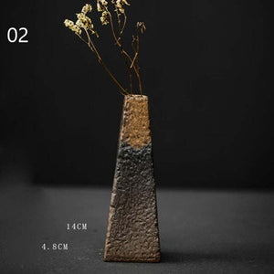 ACACUSS Japanese Terracotta Table Vase Pottery best house warming ornaments gift - ACACUSS