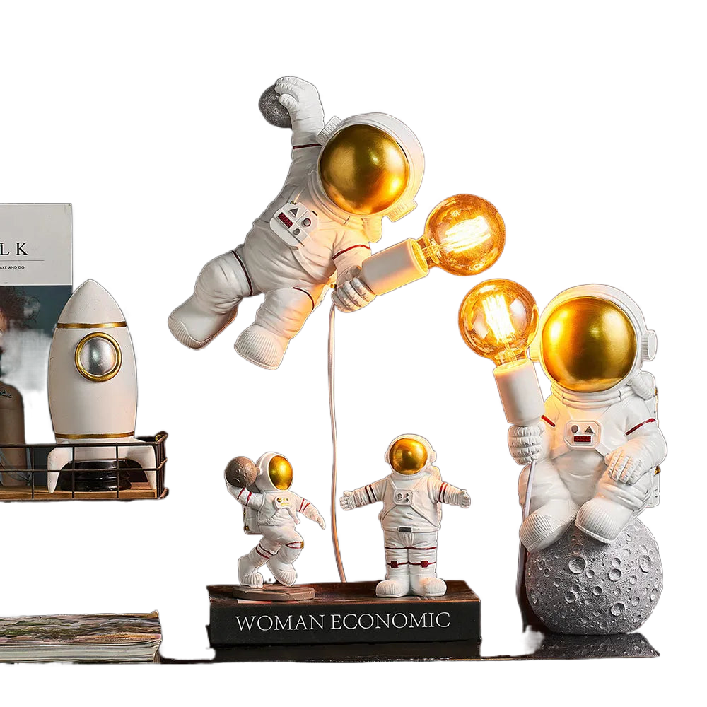 Home Decoration Accessories Creative Astronaut Wall Lamp Modern Simple Living Room Bedroom Hanging Ornament Resin Crafts Gift