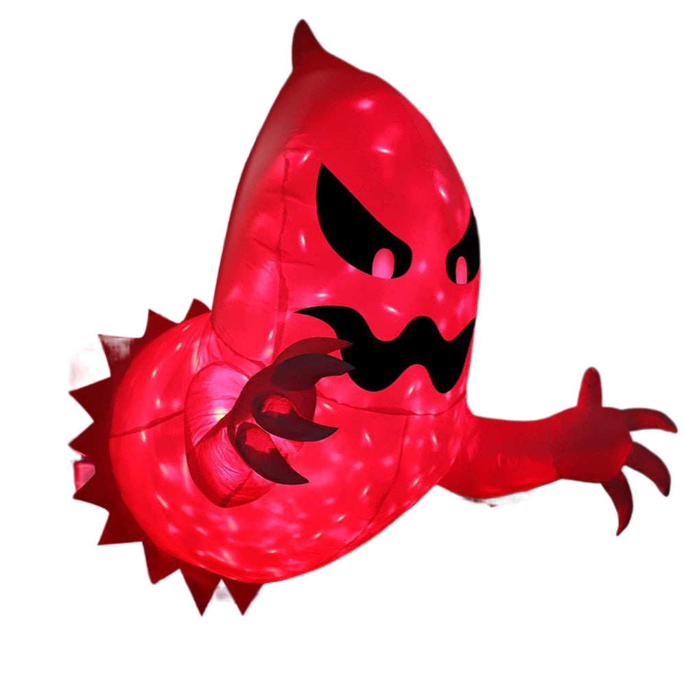 1.4m Halloween Inflatable Ghost Horror Window Ghost Foldable Glowing Balloon Outdoor Courtyard Garden Decoration Fun Party Tool acacuss