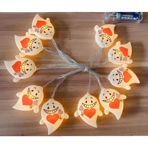 1.5m Halloween Led Skull Lights String Bat Tombstone Ghost Pumpkin Ornaments Tree Halloween Decoration for Home DIY Party Decor acacuss