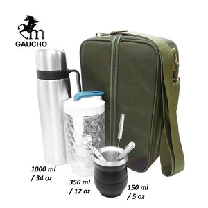 1 PC/Lot Gaucho Yerba Mate Travel Sets Stainless Gourds Calabash Cups & Thermos & Bombilla Filter Straw Tea Cans acacuss