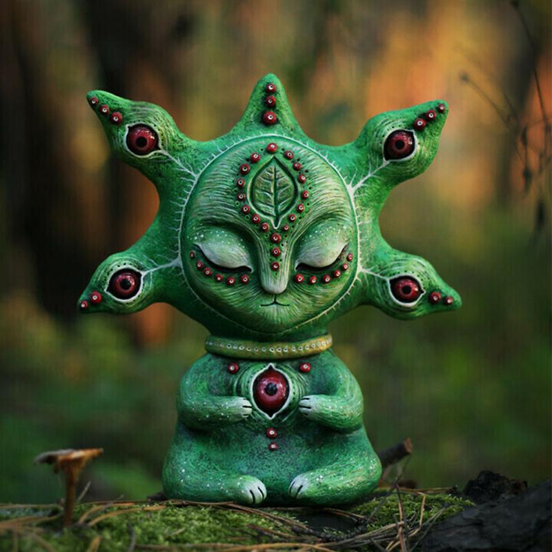 1 Pcs Resin Statue Handmake Creatures Sculptures Desktop Ornaments Garden Room Decoration Home Decor Figurine acacuss