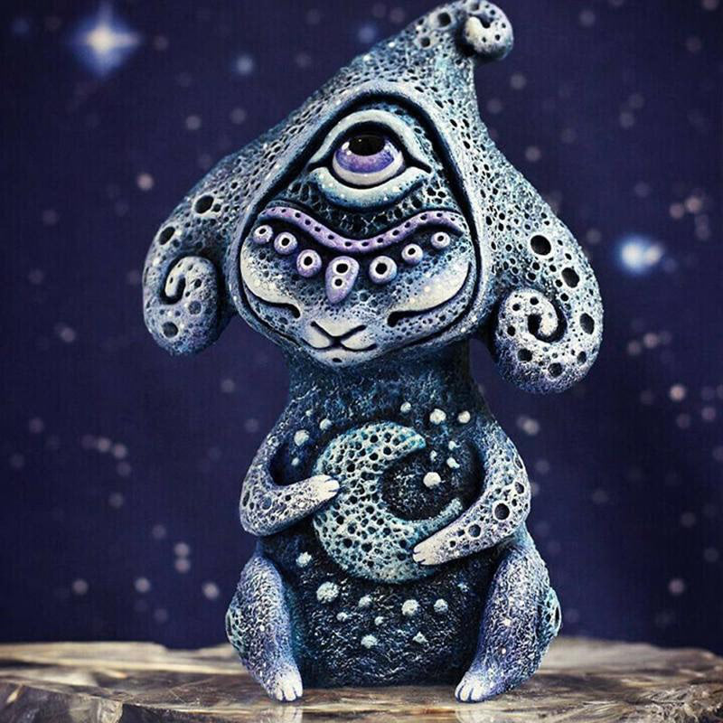 1 Pcs Resin Statue Handmake Creatures Sculptures Desktop Ornaments Garden Room Decoration Home Decor Figurine acacuss