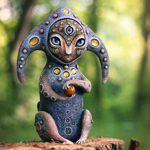 1 Pcs Resin Statue Handmake Creatures Sculptures Desktop Ornaments Garden Room Decoration Home Decor Figurine acacuss